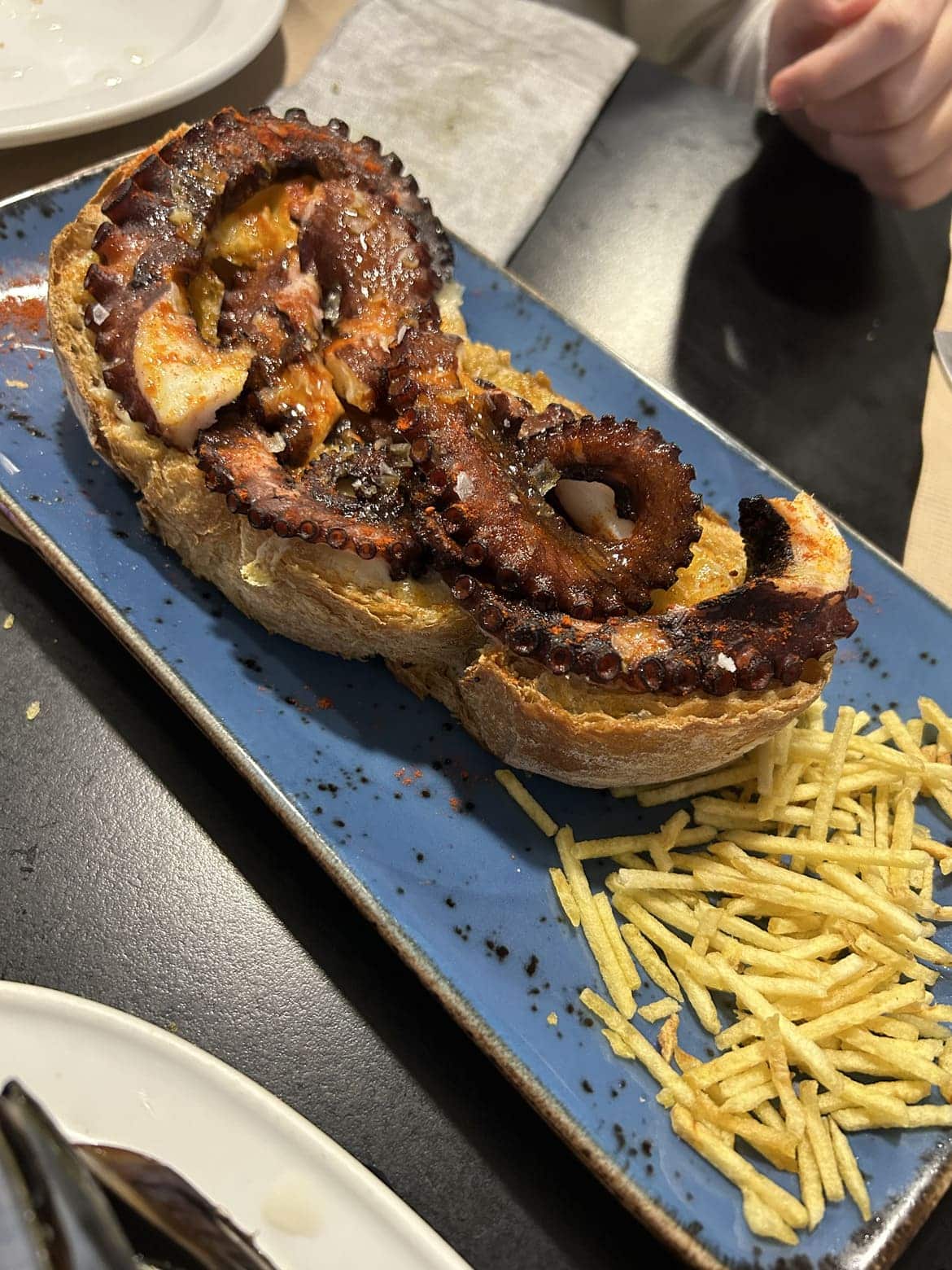 pulpo gallego playa de Carnota